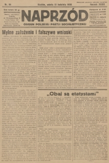 Naprzód : organ Polskiej Partji Socjalistycznej. 1930, nr 86