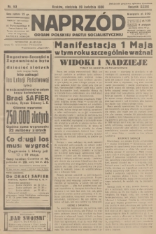 Naprzód : organ Polskiej Partji Socjalistycznej. 1930, nr 93
