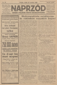 Naprzód : organ Polskiej Partji Socjalistycznej. 1930, nr 95