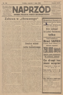 Naprzód : organ Polskiej Partji Socjalistycznej. 1930, nr 100