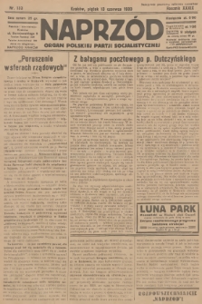Naprzód : organ Polskiej Partji Socjalistycznej. 1930, nr 133
