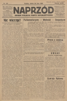 Naprzód : organ Polskiej Partji Socjalistycznej. 1930, nr 170