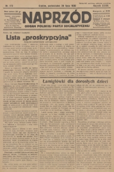 Naprzód : organ Polskiej Partji Socjalistycznej. 1930, nr 172