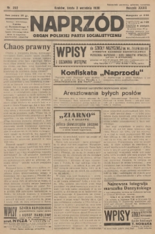 Naprzód : organ Polskiej Partji Socjalistycznej. 1930, nr 202