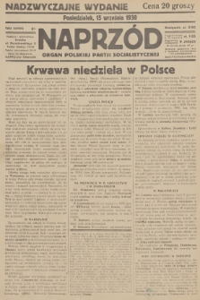 Naprzód : organ Polskiej Partji Socjalistycznej. 1930, nr 213