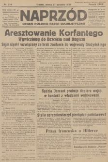 Naprzód : organ Polskiej Partji Socjalistycznej. 1930, nr 224