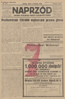 Naprzód : organ Polskiej Partji Socjalistycznej. 1930, nr 256