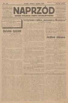 Naprzód : organ Polskiej Partji Socjalistycznej. 1930, nr 279
