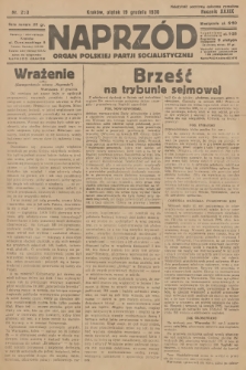 Naprzód : organ Polskiej Partji Socjalistycznej. 1930, nr 293