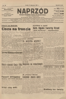 Naprzód : organ Polskiej Partji Socjalistycznej. 1937, nr 28