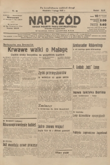 Naprzód : organ Polskiej Partji Socjalistycznej. 1937, nr 40