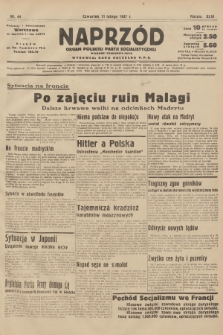 Naprzód : organ Polskiej Partji Socjalistycznej. 1937, nr 44