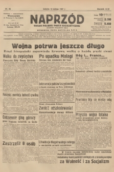 Naprzód : organ Polskiej Partji Socjalistycznej. 1937, nr 46