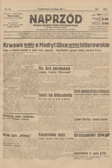 Naprzód : organ Polskiej Partji Socjalistycznej. 1937, nr 48