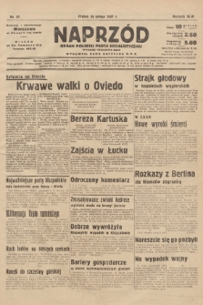 Naprzód : organ Polskiej Partji Socjalistycznej. 1937, nr 61