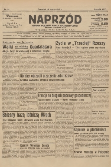 Naprzód : organ Polskiej Partji Socjalistycznej. 1937, nr 81