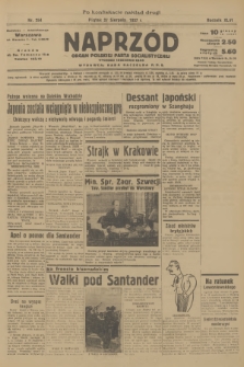 Naprzód : organ Polskiej Partji Socjalistycznej. 1937, nr 254