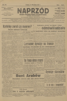 Naprzód : organ Polskiej Partji Socjalistycznej. 1937, nr 272