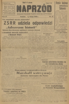 Naprzód : organ Polskiej Partii Socjalistycznej. 1948, nr 41