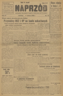 Naprzód : organ Polskiej Partii Socjalistycznej. 1948, nr 42