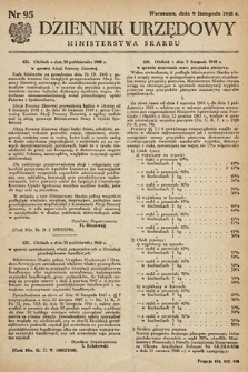 Dziennik Urzędowy Ministerstwa Skarbu. 1948, nr 95