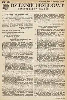 Dziennik Urzędowy Ministerstwa Skarbu. 1948, nr 98