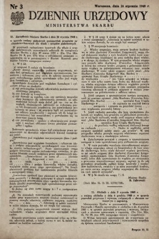 Dziennik Urzędowy Ministerstwa Skarbu. 1949, nr 3