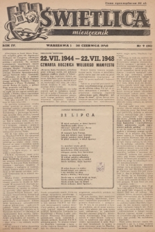 Świetlica : dawniej : Świetlica Krakowska. R.4, 1948, nr 9 + dod.