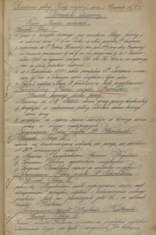 „Porządki dzienne posiedzeń Rady miejskiej Krakowskiej” od r. 1870-1883