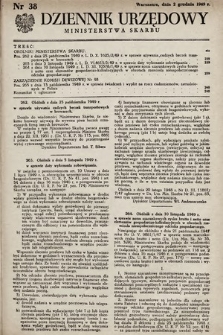 Dziennik Urzędowy Ministerstwa Skarbu. 1949, nr 38