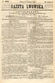 Gazeta Lwowska. 1862, nr 296