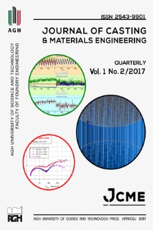 Journal of Casting & Materials Engineering : JCME. Vol. 1, 2017, no. 2