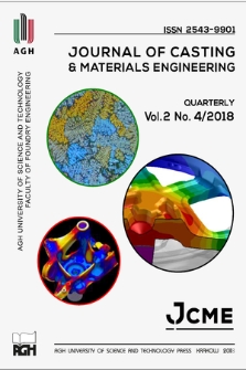 Journal of Casting & Materials Engineering : JCME. Vol. 2, 2018, no. 4