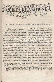 Gazeta Krakowska. 1819 , nr 45