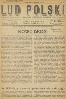 Lud Polski : tygodnik polityczny i oświatowy poświęcony sprawom ludu polskiego. R.5, 1924, nr 4