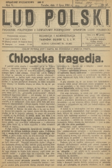 Lud Polski : tygodnik polityczny i oświatowy poświęcony sprawom ludu polskiego. R.5, 1924, nr 28