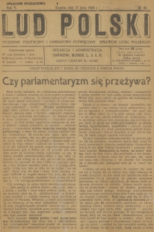 Lud Polski : tygodnik polityczny i oświatowy poświęcony sprawom ludu polskiego. R.5, 1924, nr 30