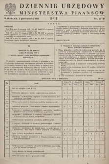 Dziennik Urzędowy Ministerstwa Finansów. 1957, nr 8