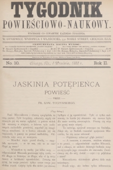 Tygodnik Powieściowo-Naukowy. R.2, 1885, No. 10