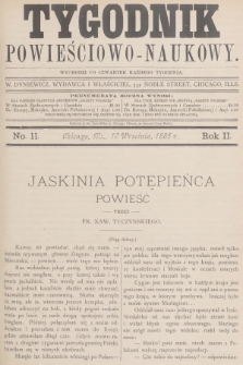Tygodnik Powieściowo-Naukowy. R.2, 1885, No. 11
