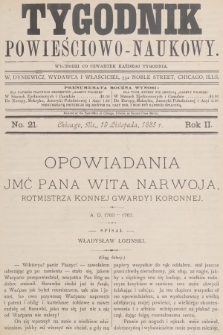 Tygodnik Powieściowo-Naukowy. R.2, 1885, No. 21