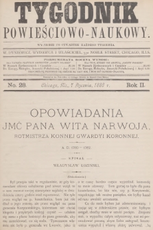 Tygodnik Powieściowo-Naukowy. R.2, 1886, No. 28