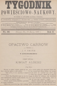 Tygodnik Powieściowo-Naukowy. R.2, 1886, No. 38