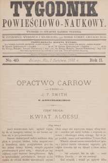 Tygodnik Powieściowo-Naukowy. R.2, 1886, No. 40