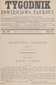 Tygodnik Powieściowo-Naukowy. R.2, 1886, No. 43