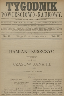 Tygodnik Powieściowo-Naukowy. R.3, 1886, No. 21