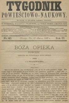 Tygodnik Powieściowo-Naukowy. R.3, 1887, No. 40