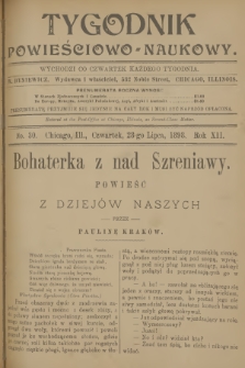 Tygodnik Powieściowo-Naukowy. R.12, 1898, No. 30