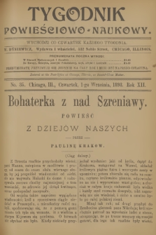 Tygodnik Powieściowo-Naukowy. R.12, 1898, No. 35