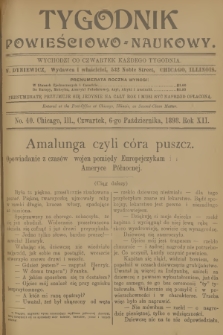 Tygodnik Powieściowo-Naukowy. R.12, 1898, No. 40